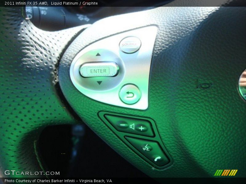 Liquid Platinum / Graphite 2011 Infiniti FX 35 AWD