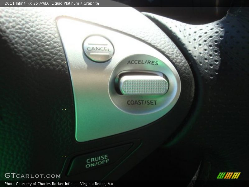 Liquid Platinum / Graphite 2011 Infiniti FX 35 AWD