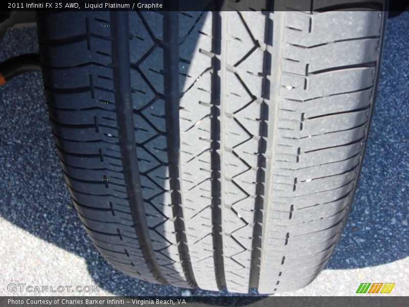 Liquid Platinum / Graphite 2011 Infiniti FX 35 AWD