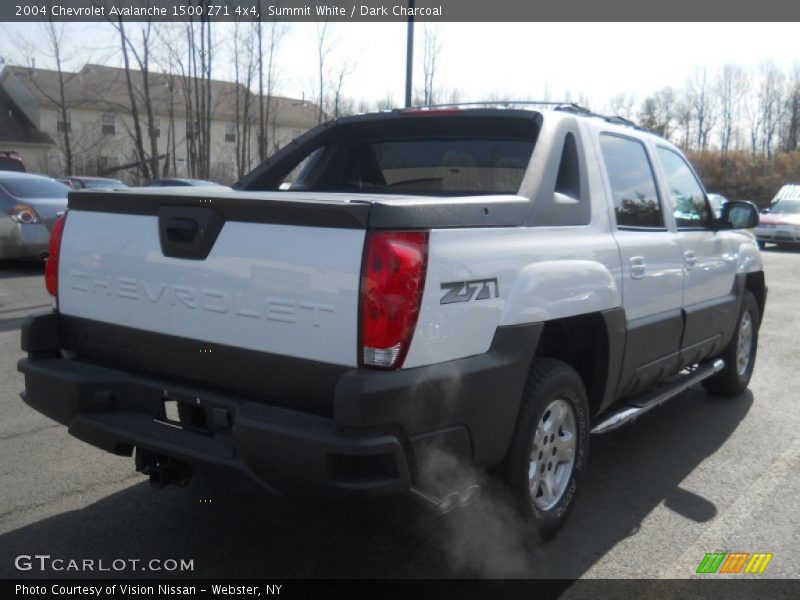 Summit White / Dark Charcoal 2004 Chevrolet Avalanche 1500 Z71 4x4