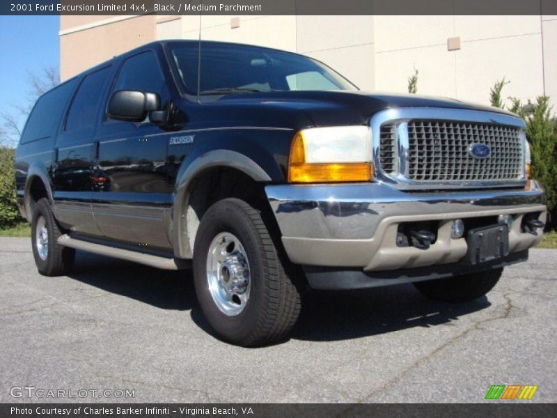 Black / Medium Parchment 2001 Ford Excursion Limited 4x4