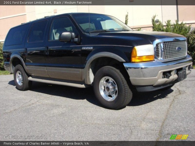 Black / Medium Parchment 2001 Ford Excursion Limited 4x4
