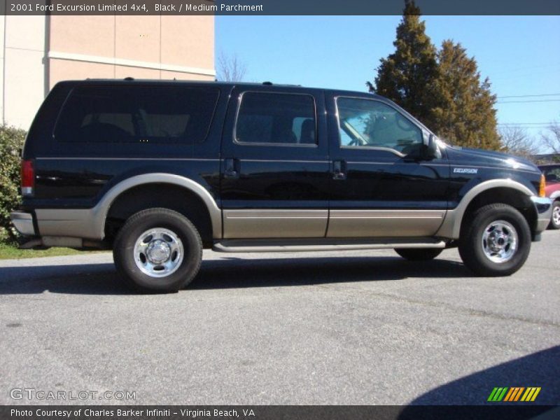 Black / Medium Parchment 2001 Ford Excursion Limited 4x4