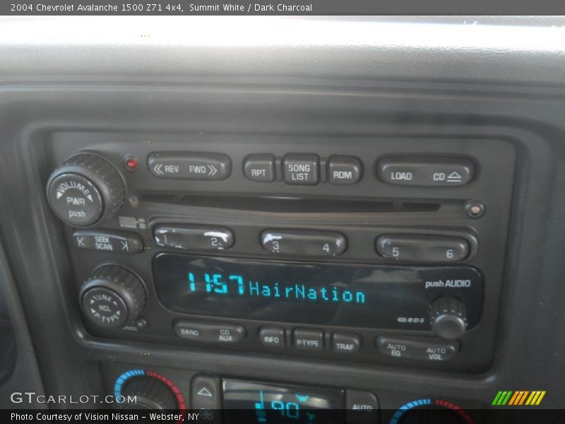 Summit White / Dark Charcoal 2004 Chevrolet Avalanche 1500 Z71 4x4