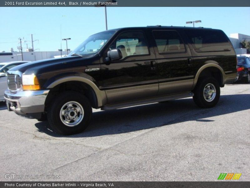 Black / Medium Parchment 2001 Ford Excursion Limited 4x4