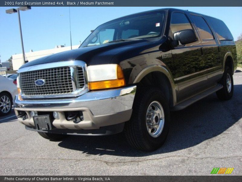 Black / Medium Parchment 2001 Ford Excursion Limited 4x4