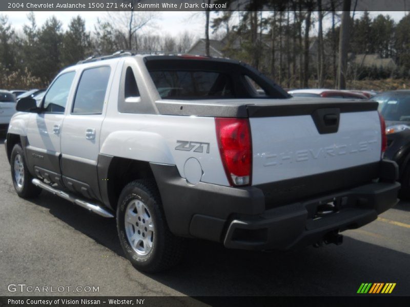 Summit White / Dark Charcoal 2004 Chevrolet Avalanche 1500 Z71 4x4