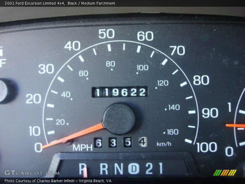 Black / Medium Parchment 2001 Ford Excursion Limited 4x4