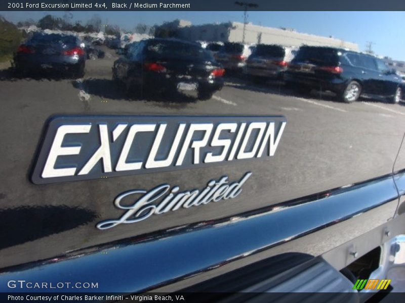 Black / Medium Parchment 2001 Ford Excursion Limited 4x4