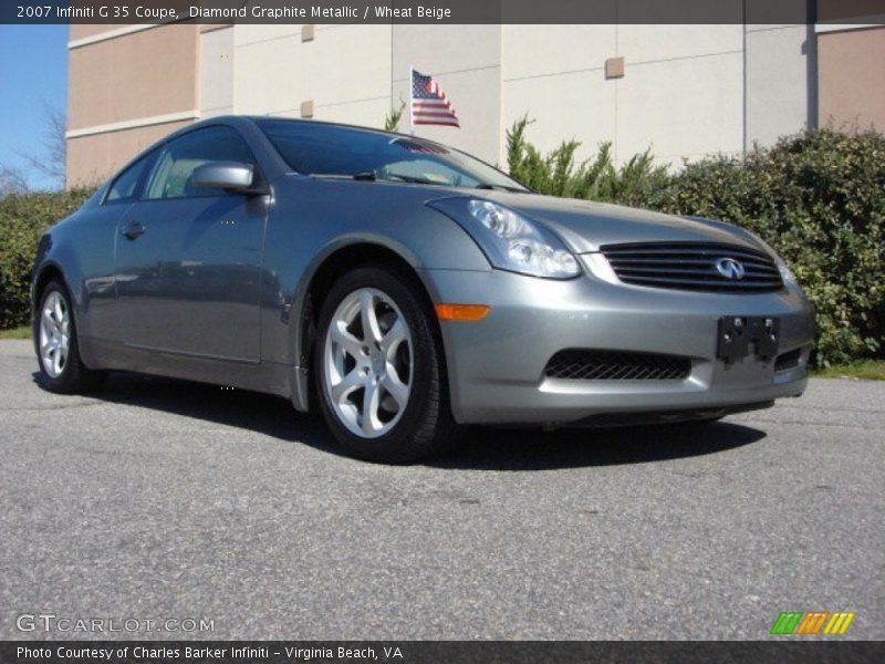 Diamond Graphite Metallic / Wheat Beige 2007 Infiniti G 35 Coupe