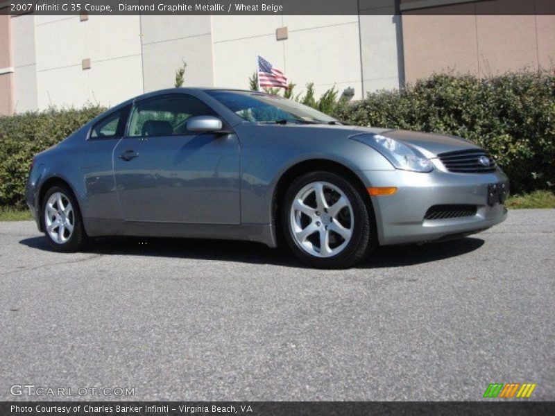 Diamond Graphite Metallic / Wheat Beige 2007 Infiniti G 35 Coupe