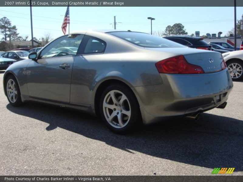 Diamond Graphite Metallic / Wheat Beige 2007 Infiniti G 35 Coupe