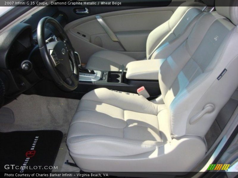 Diamond Graphite Metallic / Wheat Beige 2007 Infiniti G 35 Coupe