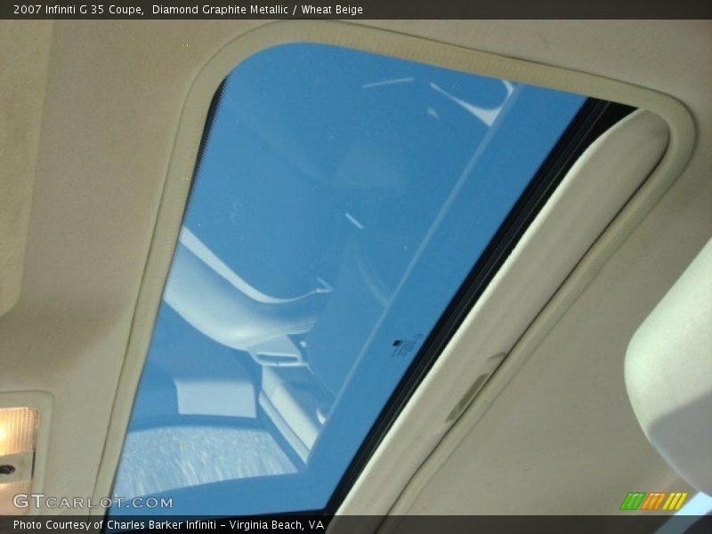Diamond Graphite Metallic / Wheat Beige 2007 Infiniti G 35 Coupe