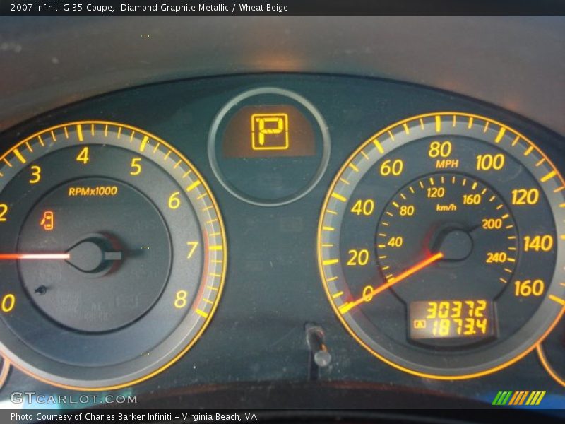Diamond Graphite Metallic / Wheat Beige 2007 Infiniti G 35 Coupe