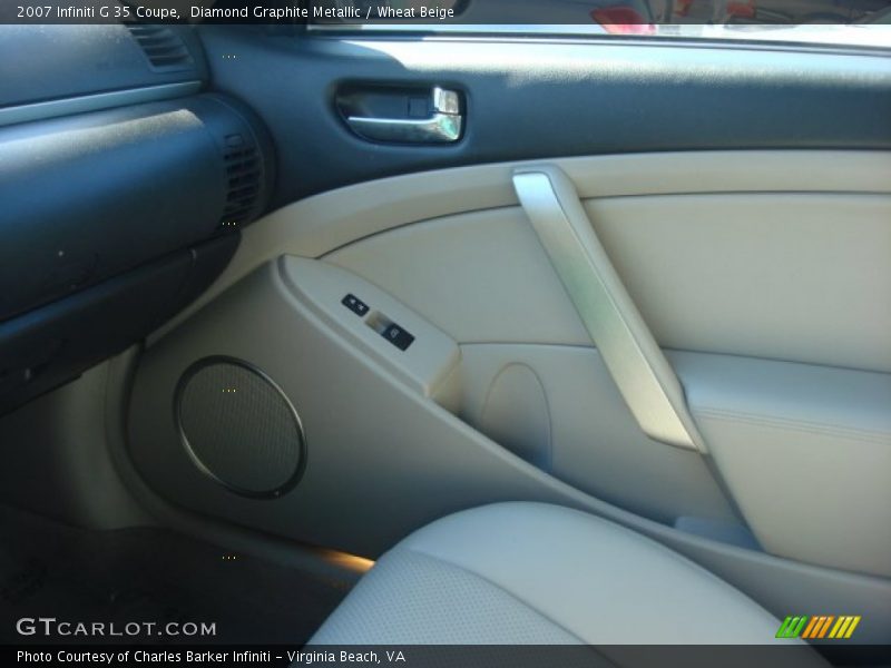 Diamond Graphite Metallic / Wheat Beige 2007 Infiniti G 35 Coupe