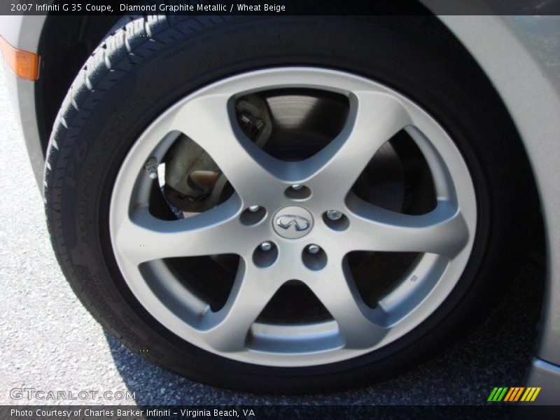 Diamond Graphite Metallic / Wheat Beige 2007 Infiniti G 35 Coupe