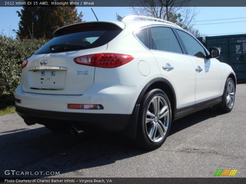 Moonlight White / Wheat 2012 Infiniti EX 35 AWD