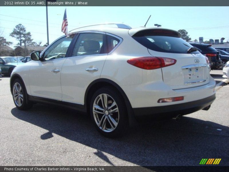 Moonlight White / Wheat 2012 Infiniti EX 35 AWD
