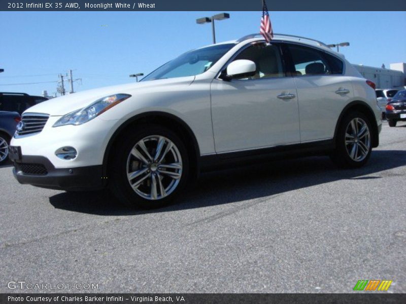 Moonlight White / Wheat 2012 Infiniti EX 35 AWD