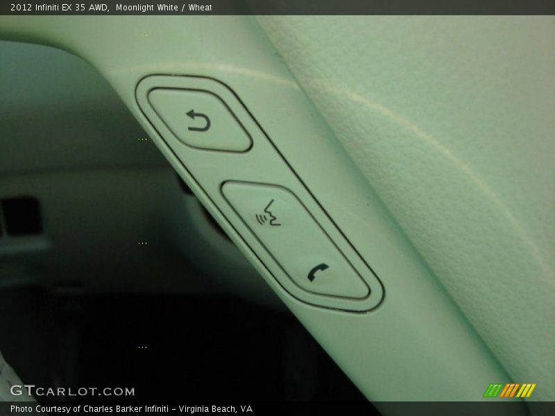 Moonlight White / Wheat 2012 Infiniti EX 35 AWD