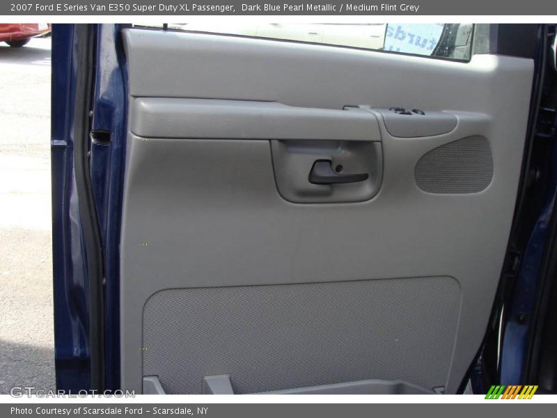 Dark Blue Pearl Metallic / Medium Flint Grey 2007 Ford E Series Van E350 Super Duty XL Passenger