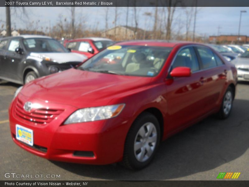 Barcelona Red Metallic / Bisque 2007 Toyota Camry LE V6