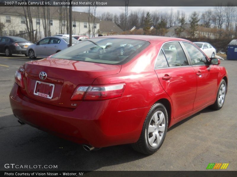 Barcelona Red Metallic / Bisque 2007 Toyota Camry LE V6