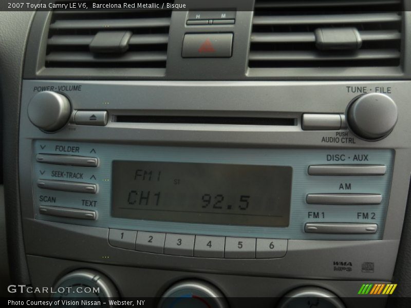 Barcelona Red Metallic / Bisque 2007 Toyota Camry LE V6