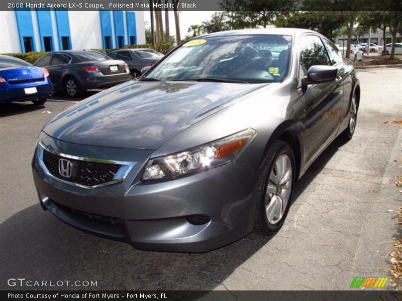 Polished Metal Metallic / Black 2008 Honda Accord LX-S Coupe