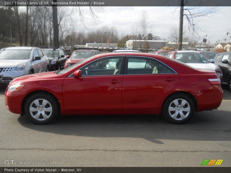 Barcelona Red Metallic / Bisque 2007 Toyota Camry LE V6