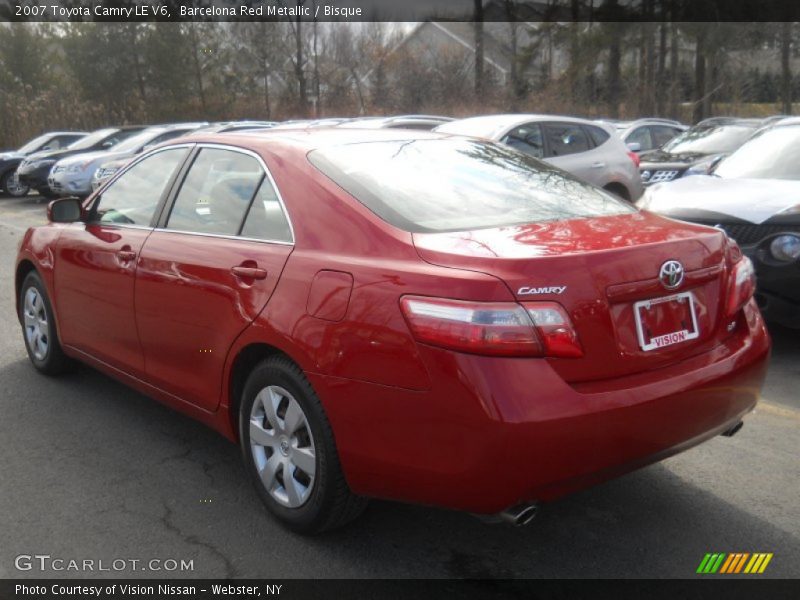 Barcelona Red Metallic / Bisque 2007 Toyota Camry LE V6