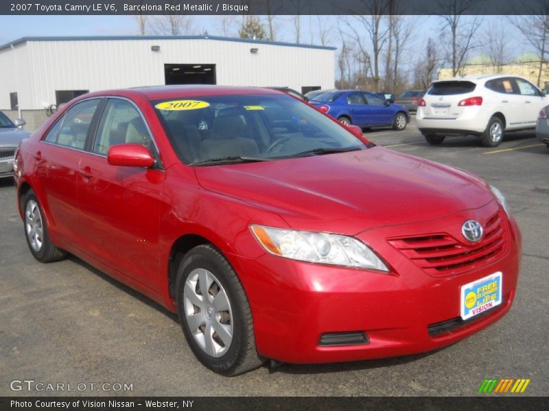 Barcelona Red Metallic / Bisque 2007 Toyota Camry LE V6