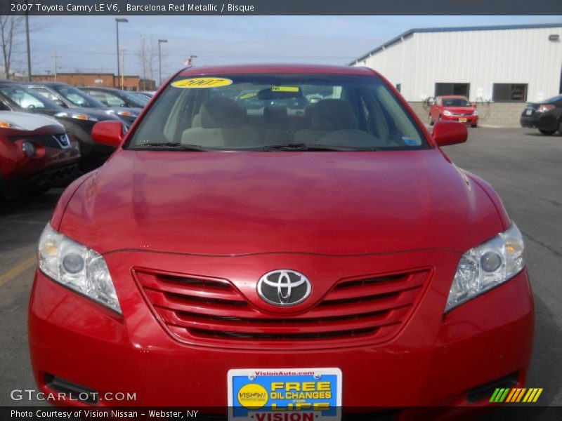 Barcelona Red Metallic / Bisque 2007 Toyota Camry LE V6