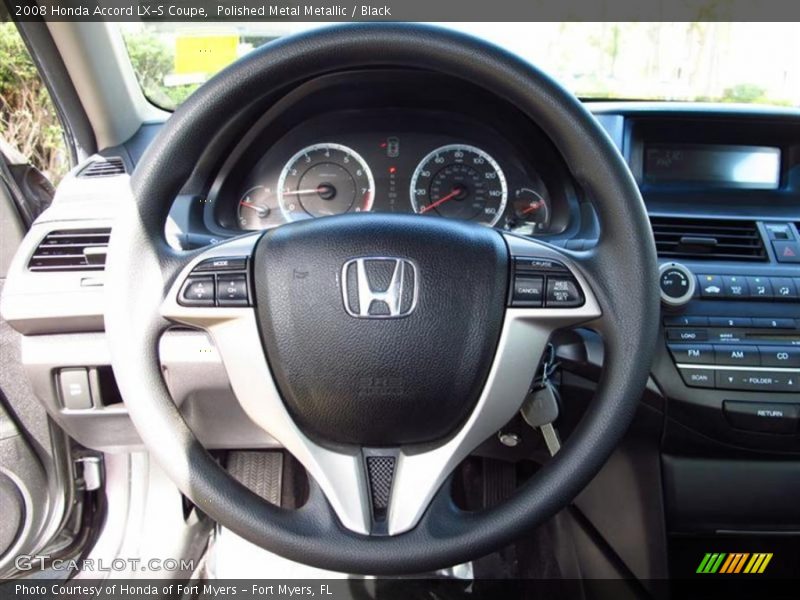 Polished Metal Metallic / Black 2008 Honda Accord LX-S Coupe