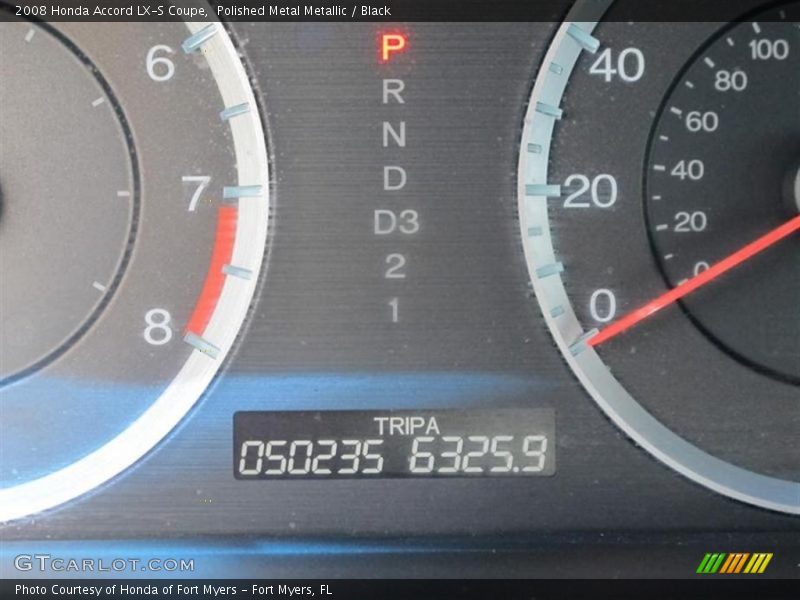 Polished Metal Metallic / Black 2008 Honda Accord LX-S Coupe