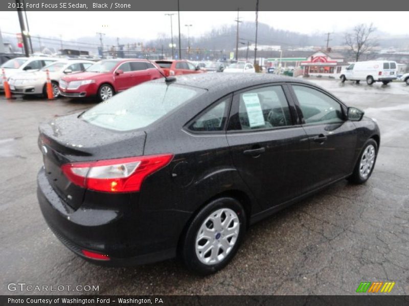 Black / Stone 2012 Ford Focus SE Sedan