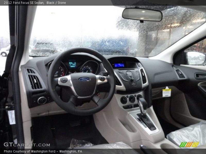 Black / Stone 2012 Ford Focus SE Sedan