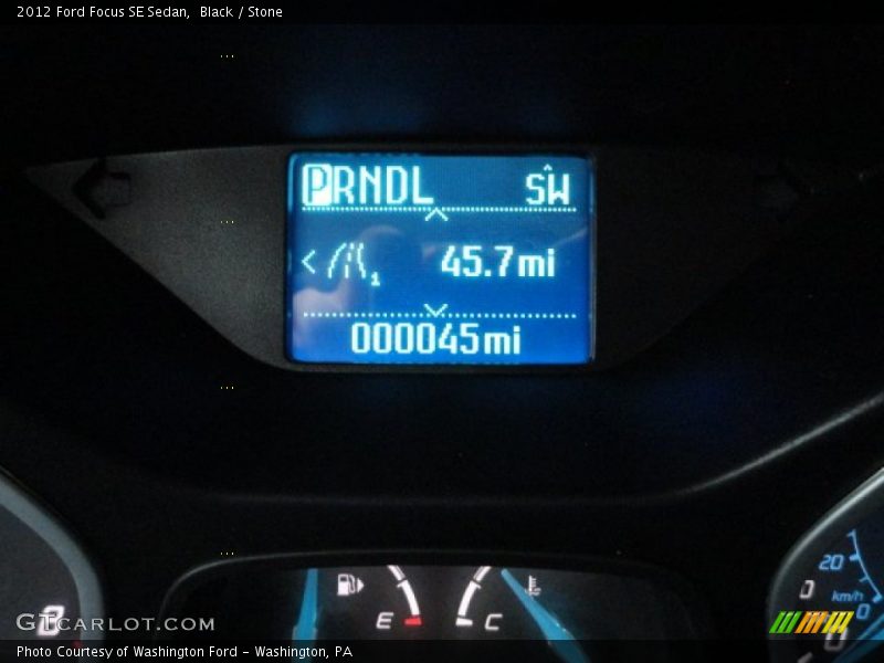 Black / Stone 2012 Ford Focus SE Sedan