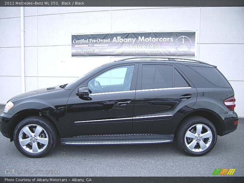 Black / Black 2011 Mercedes-Benz ML 350
