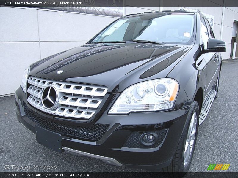 Black / Black 2011 Mercedes-Benz ML 350