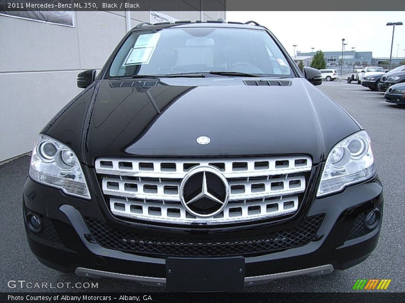 Black / Black 2011 Mercedes-Benz ML 350