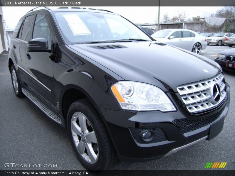 Black / Black 2011 Mercedes-Benz ML 350