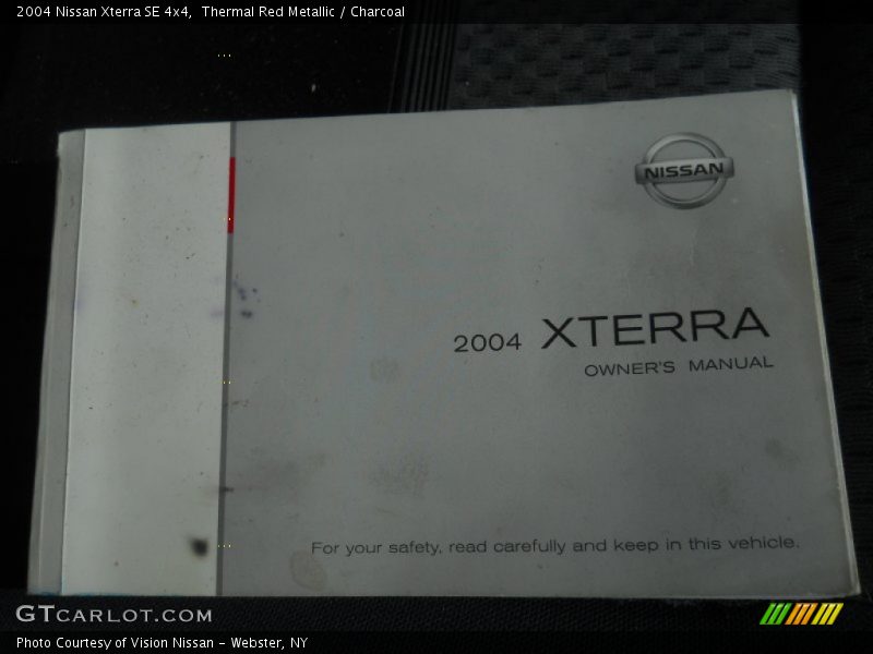 Thermal Red Metallic / Charcoal 2004 Nissan Xterra SE 4x4