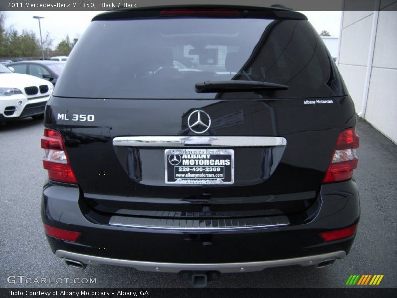 Black / Black 2011 Mercedes-Benz ML 350