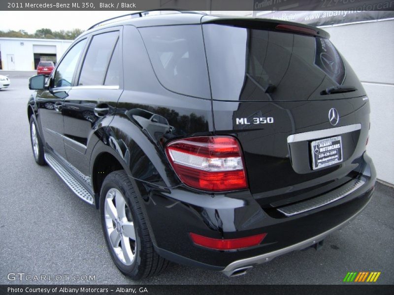 Black / Black 2011 Mercedes-Benz ML 350