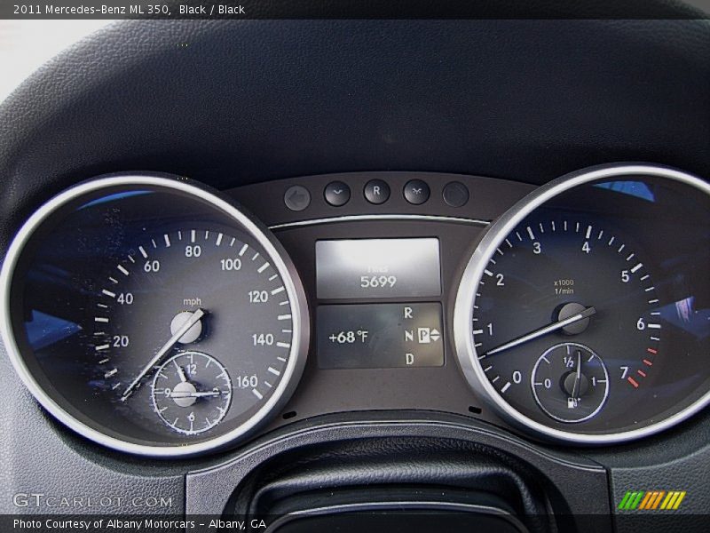 Black / Black 2011 Mercedes-Benz ML 350
