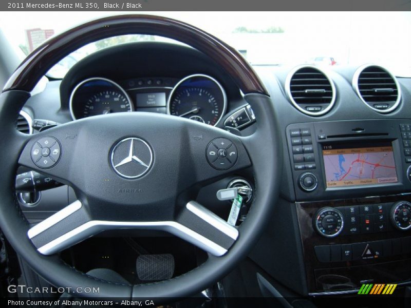 Black / Black 2011 Mercedes-Benz ML 350