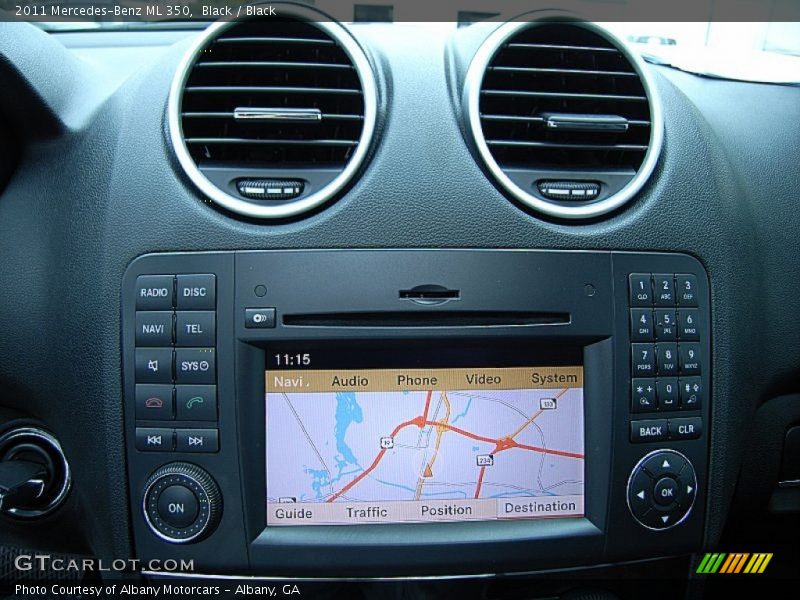 Black / Black 2011 Mercedes-Benz ML 350