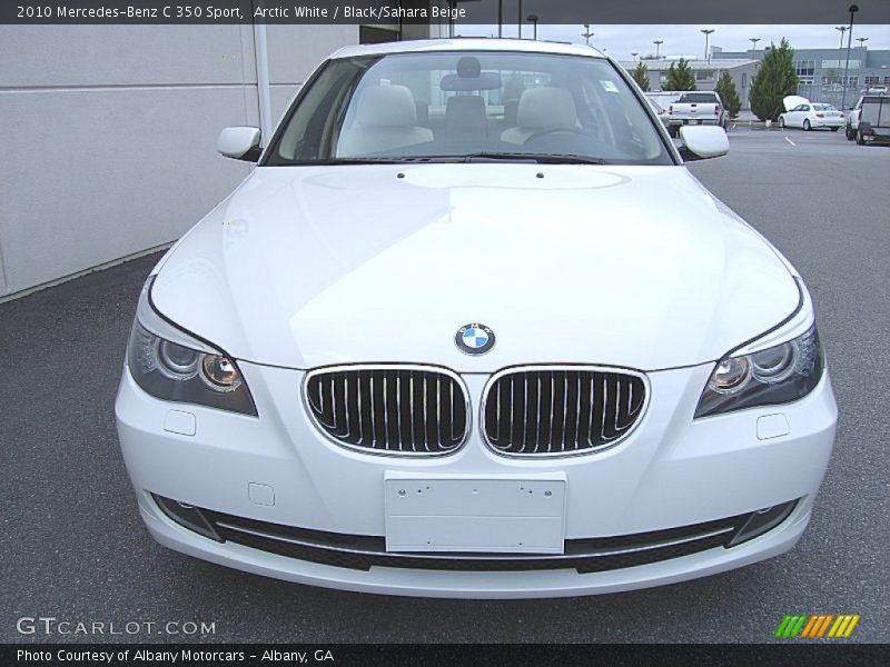 Arctic White / Black/Sahara Beige 2010 Mercedes-Benz C 350 Sport